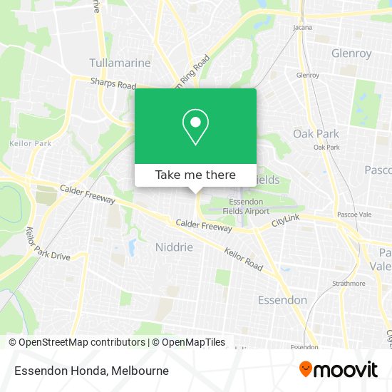 Essendon Honda map