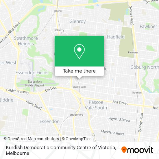 Kurdish Democratic Community Centre of Victoria map