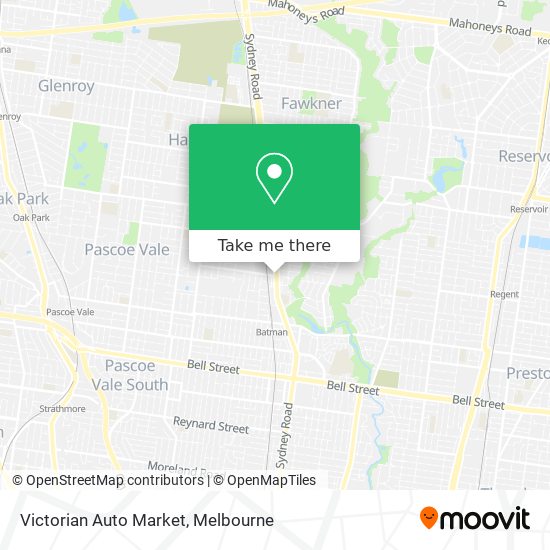 Victorian Auto Market map
