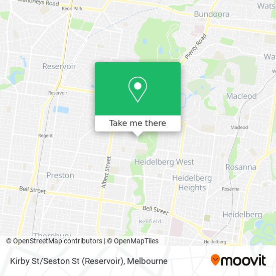 Kirby St/Seston St (Reservoir) map
