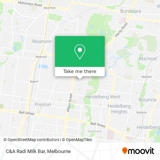 C&A Radi Milk Bar map