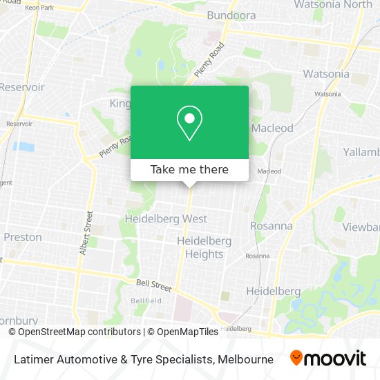 Latimer Automotive & Tyre Specialists map