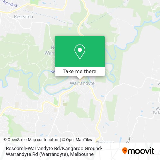 Research-Warrandyte Rd / Kangaroo Ground-Warrandyte Rd map
