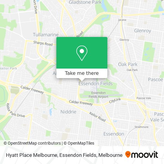 Hyatt Place Melbourne, Essendon Fields map