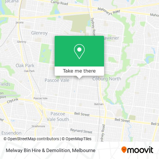 Melway Bin Hire & Demolition map