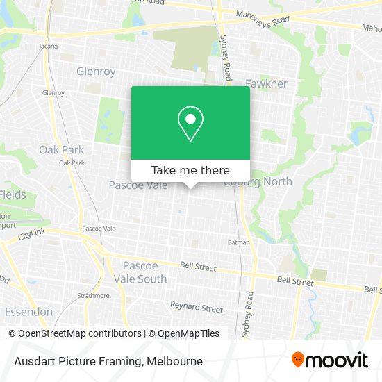 Ausdart Picture Framing map