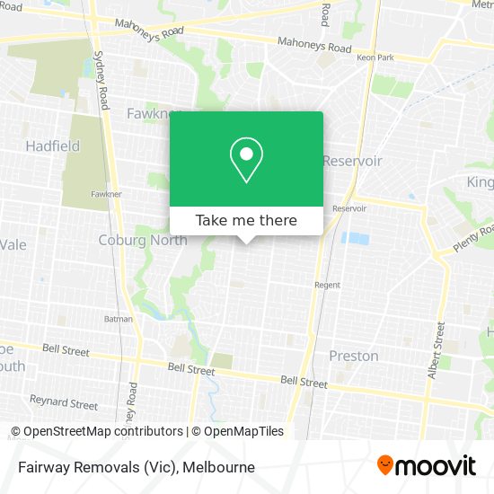 Fairway Removals (Vic) map