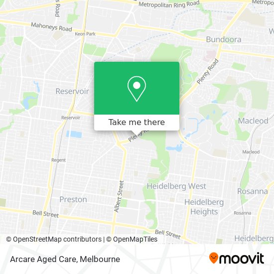 Arcare Aged Care map