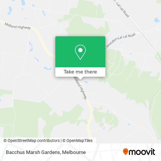 Bacchus Marsh Gardens map