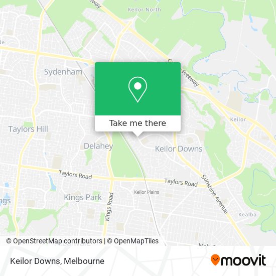 Keilor Downs map