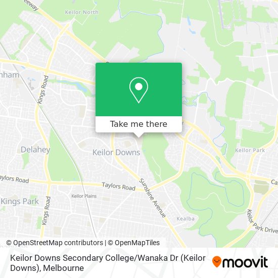 Keilor Downs Secondary College / Wanaka Dr map