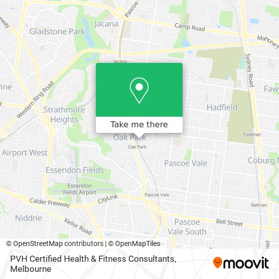 PVH Certified Health & Fitness Consultants map