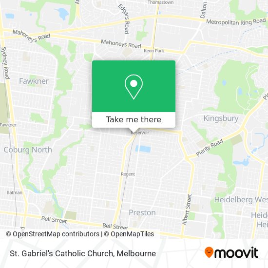 St. Gabriel's Catholic Church map