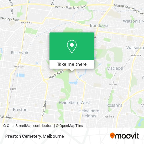 Preston Cemetery map