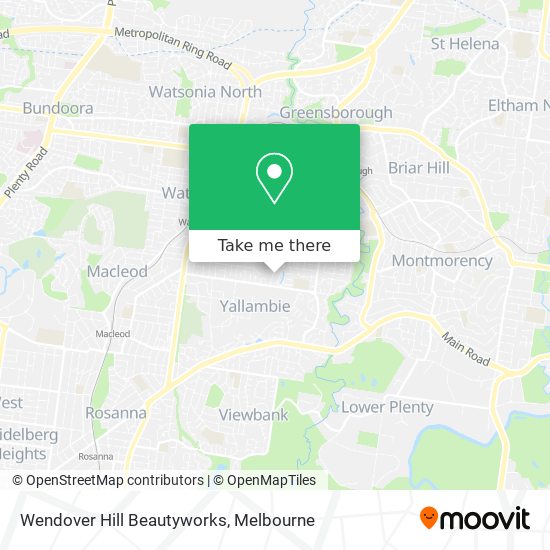 Wendover Hill Beautyworks map