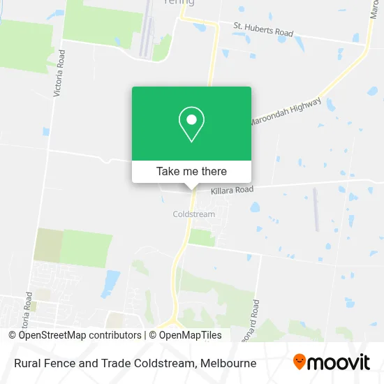 Mapa Rural Fence and Trade Coldstream