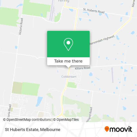 St Huberts Estate map