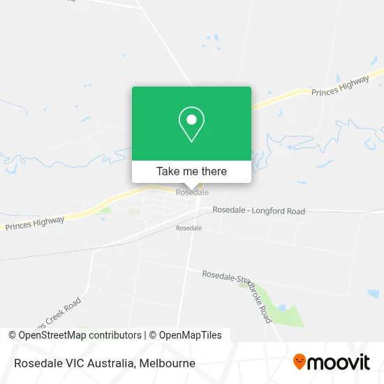 Mapa Rosedale VIC Australia
