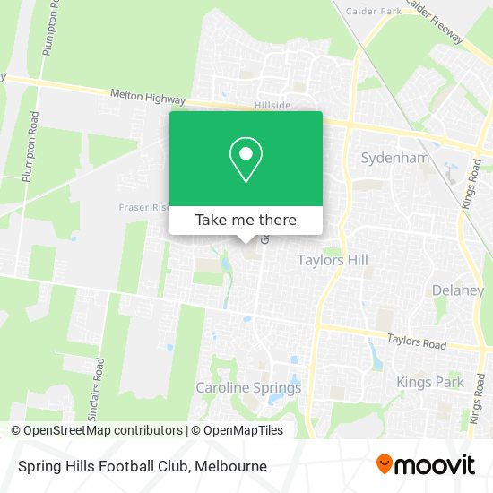 Spring Hills Football Club map