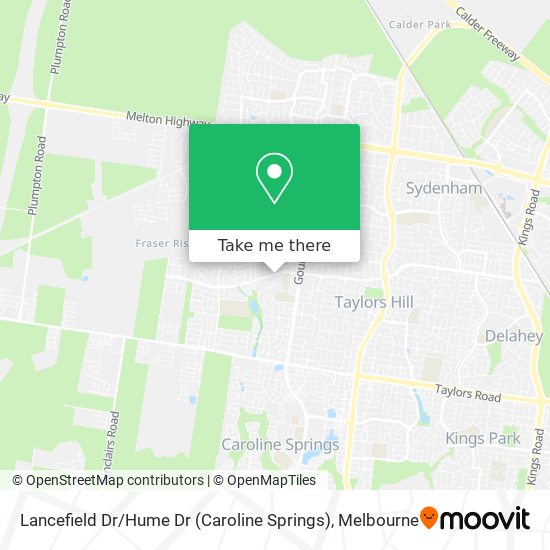 Lancefield Dr / Hume Dr (Caroline Springs) map