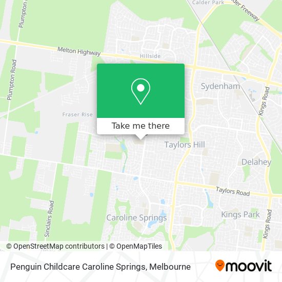 Penguin Childcare Caroline Springs map