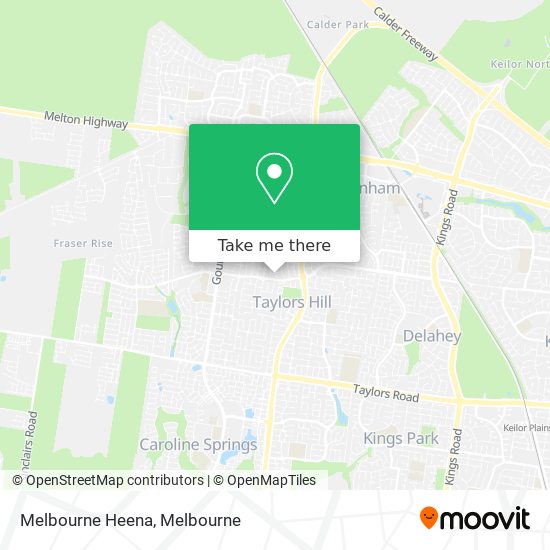 Melbourne Heena map