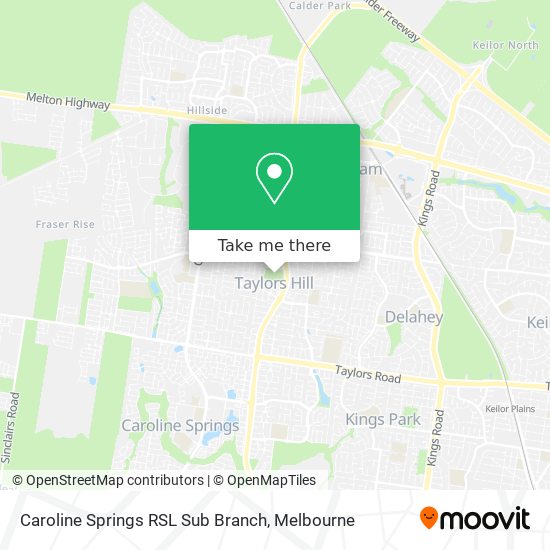 Caroline Springs RSL Sub Branch map