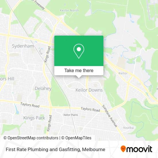First Rate Plumbing and Gasfitting map