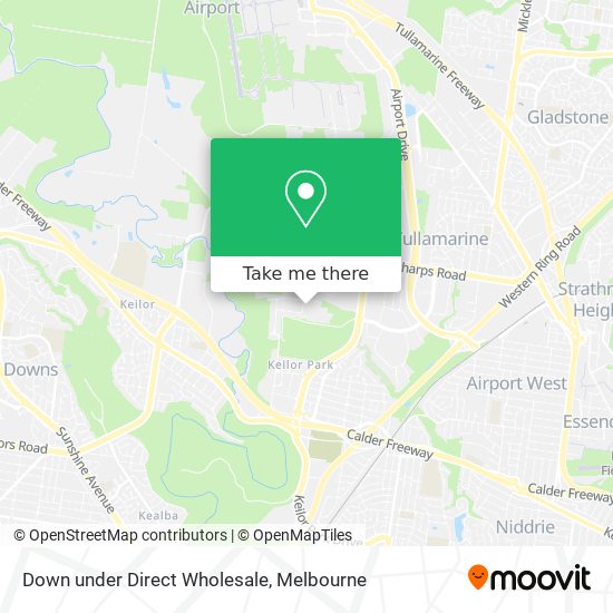 Down under Direct Wholesale map