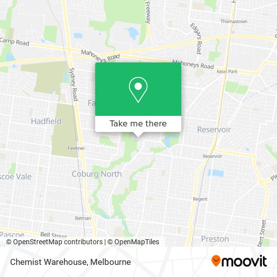 Chemist Warehouse map