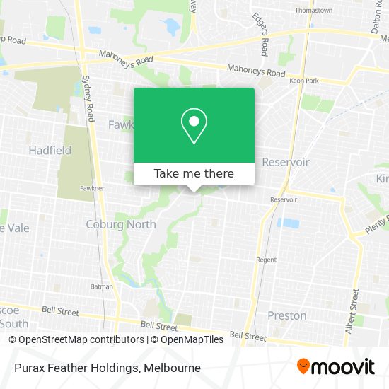 Purax Feather Holdings map