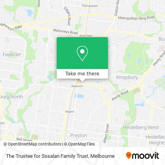 The Trustee for Sssalan Family Trust map