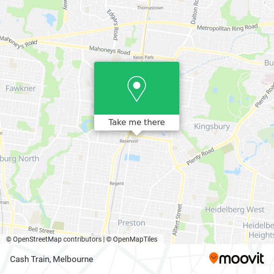 Cash Train map