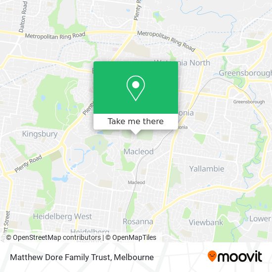Matthew Dore Family Trust map