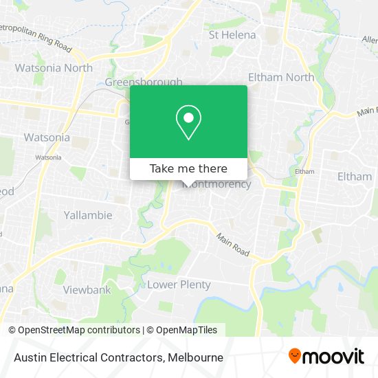 Austin Electrical Contractors map