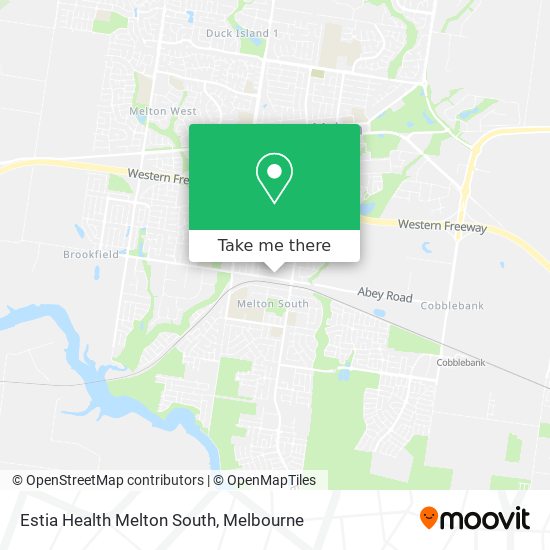 Estia Health Melton South map