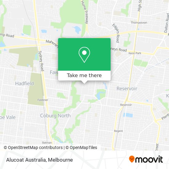 Alucoat Australia map