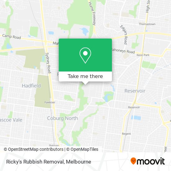 Ricky's Rubbish Removal map