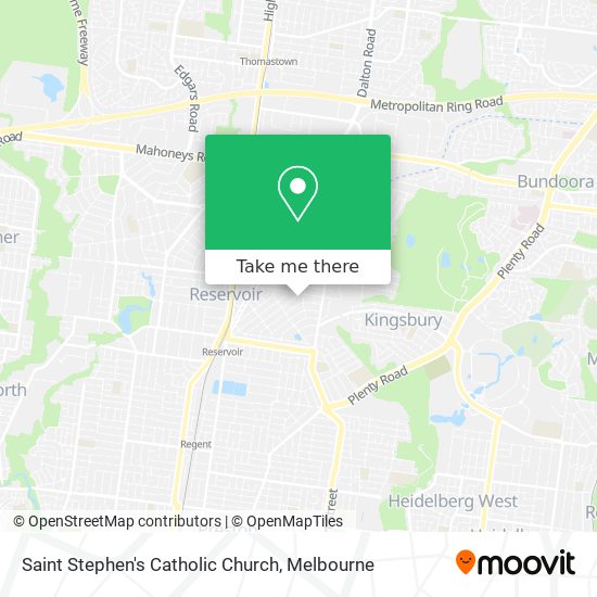 Saint Stephen's Catholic Church map