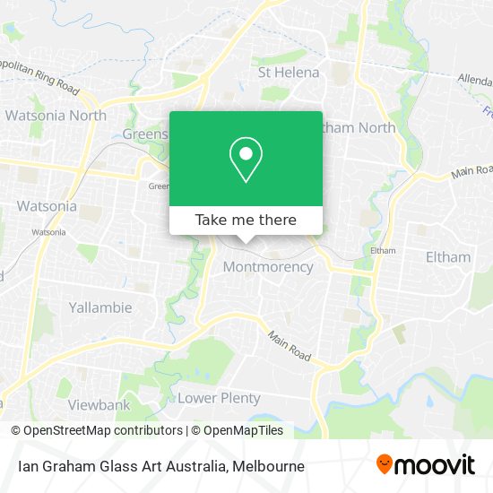 Ian Graham Glass Art Australia map