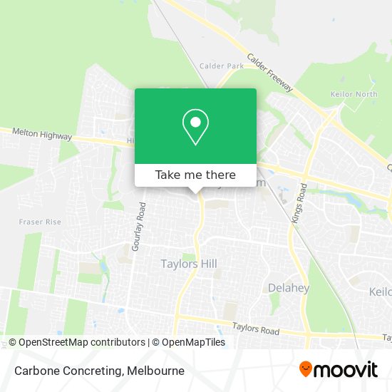Carbone Concreting map