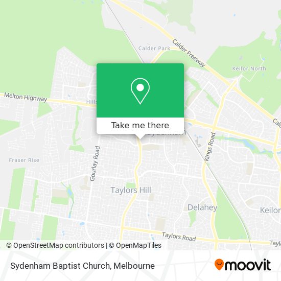 Sydenham Baptist Church map