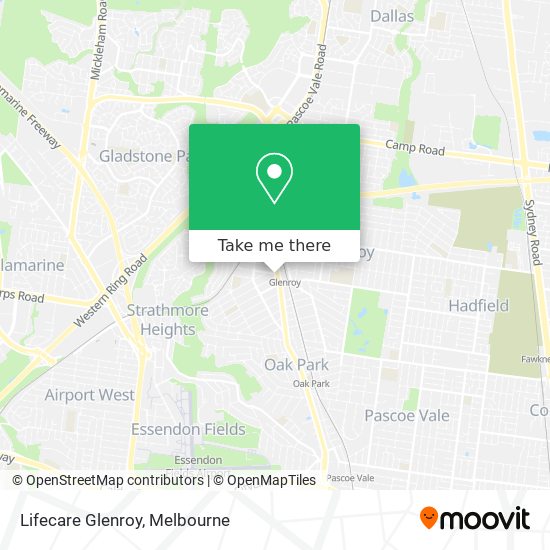 Lifecare Glenroy map