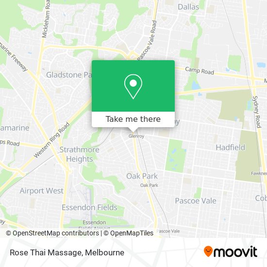 Rose Thai Massage map