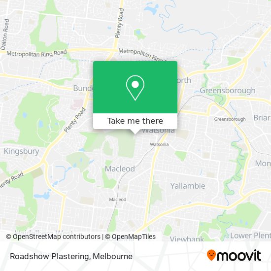 Roadshow Plastering map