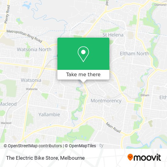 The Electric Bike Store map