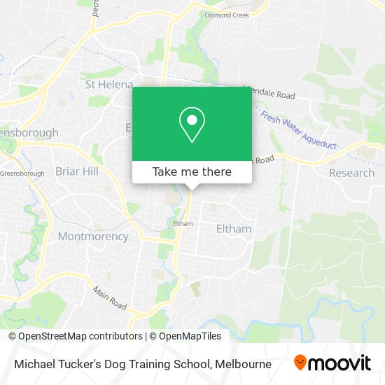 Michael Tucker's Dog Training School map