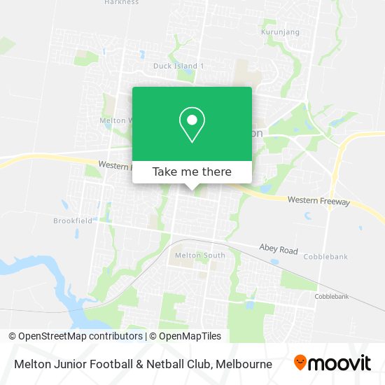 Melton Junior Football & Netball Club map