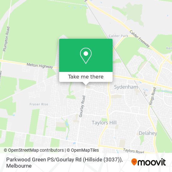 Parkwood Green PS / Gourlay Rd (Hillside (3037)) map