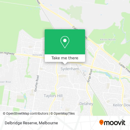 Delbridge Reserve map